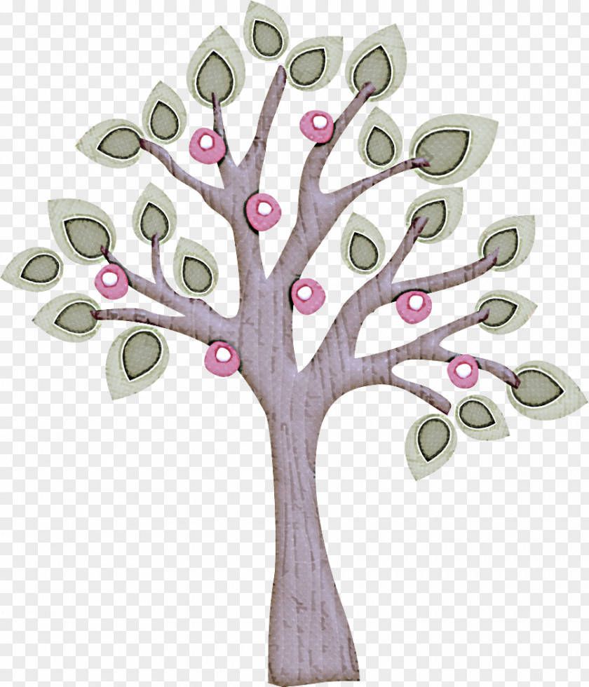 Plant Stem Flower Branch Tree Pink Leaf PNG