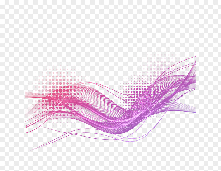 Purple Wave Lines Light Effect Luminous Efficacy PNG