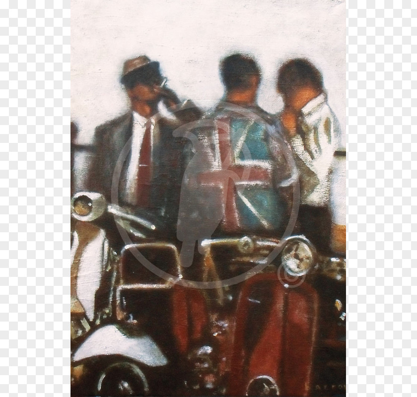 Scooter Mod Twisted Wheel Club Northern Soul Painting PNG