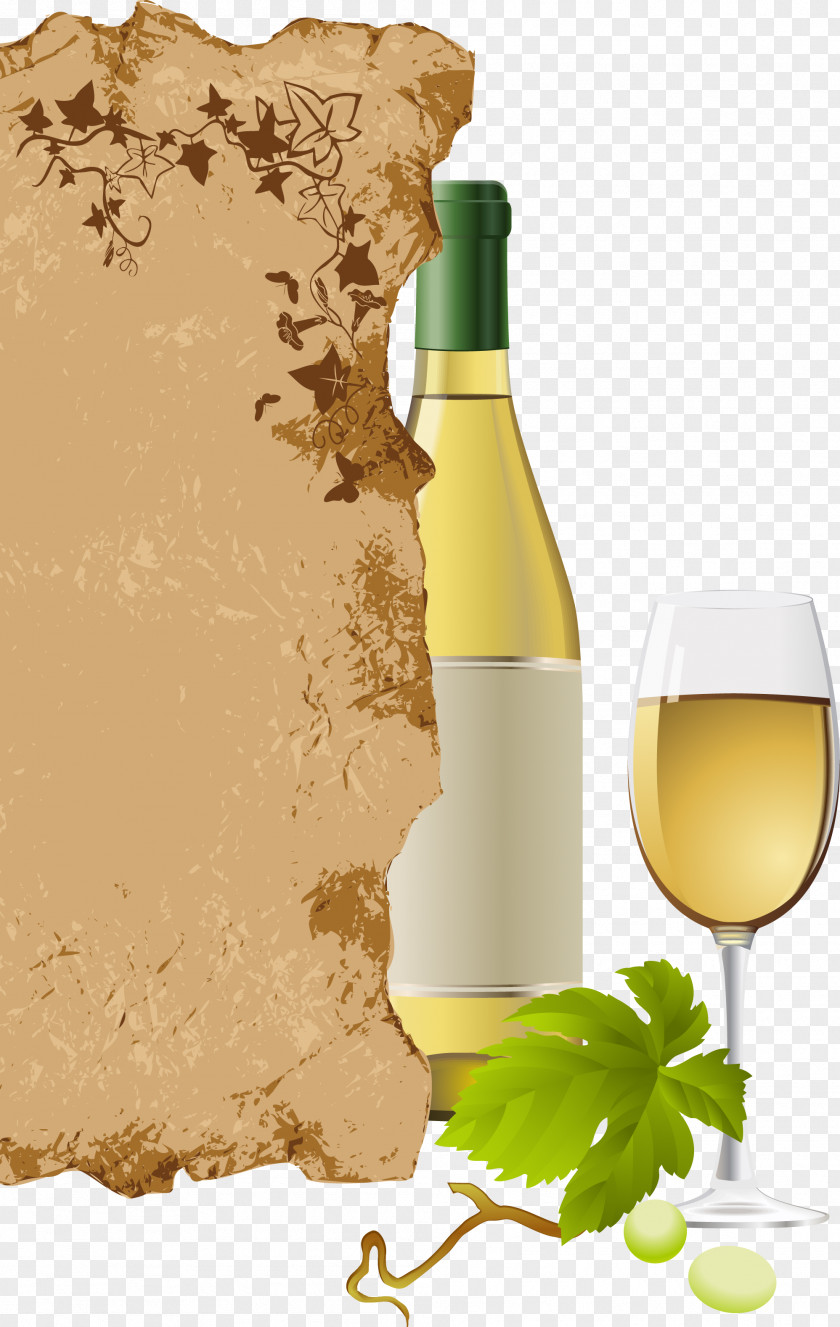 Wine White Champagne Common Grape Vine PNG