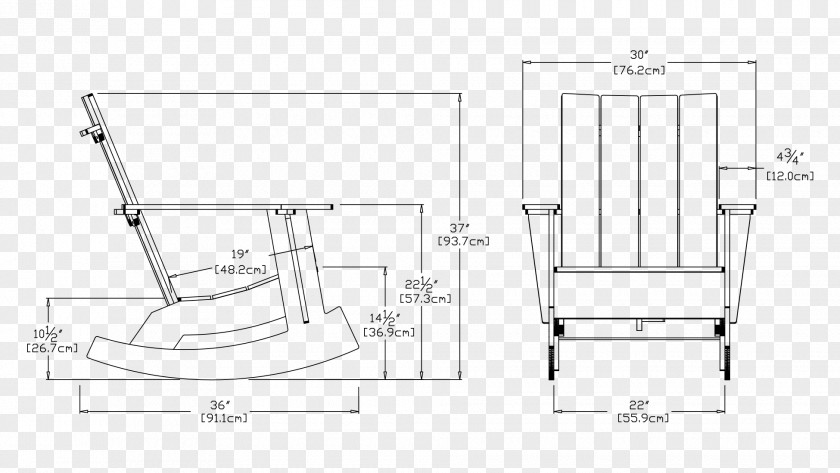 Chair Adirondack Table Rocking Chairs Garden Furniture PNG