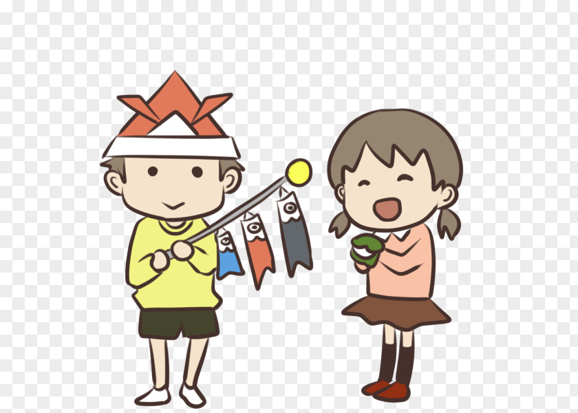 Kashiwamochi Koinobori Illustration Children's Day Clip Art PNG