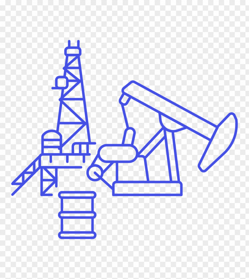 Oil Well Pump Jack Model Line Angle Product Clip Art Technology PNG