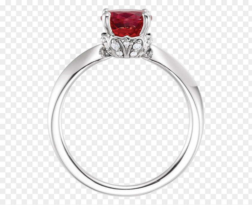 Proposal Ring Ruby Engagement Cabochon Cut PNG