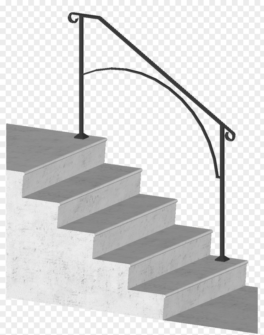 Stairs Handrail Wrought Iron Guard Rail Baluster PNG