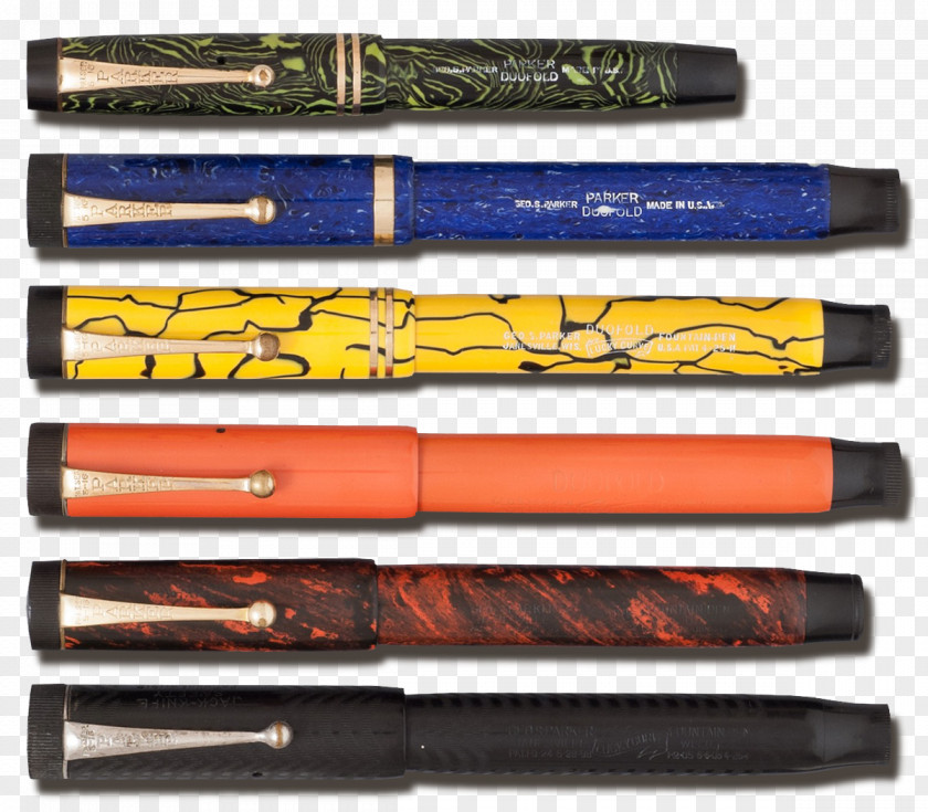 Pen Parker Company Duofold Fountain Ballpoint PNG