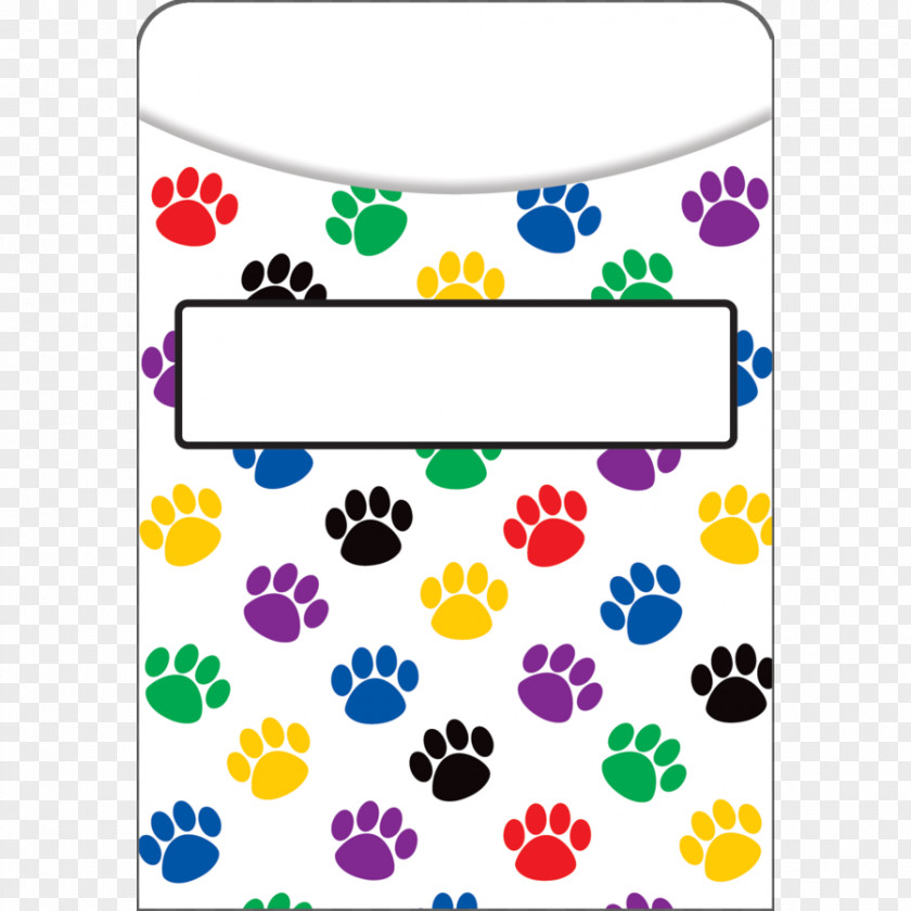 Teacher Library Pocket Paw Pattern PNG