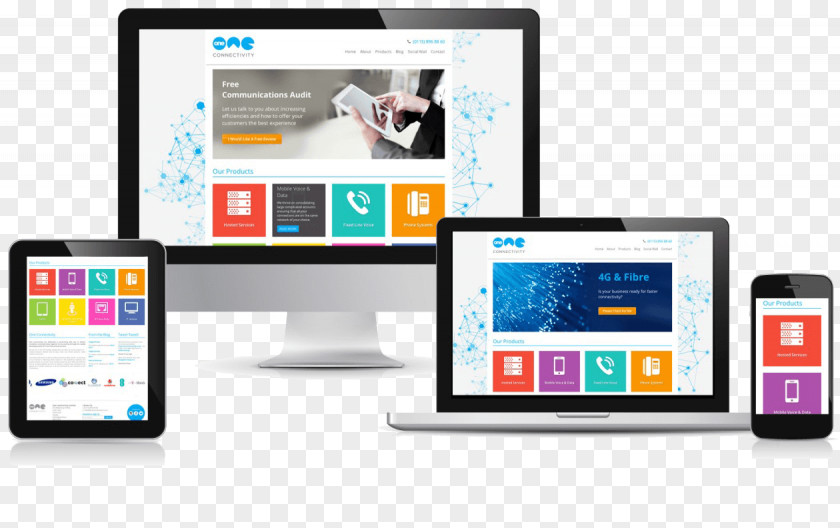 Web Design Responsive Development PNG