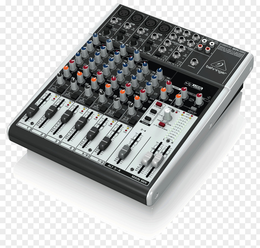 Behringer Xenyx Q802USB Audio Mixers 802 X1204USB Mixer PNG