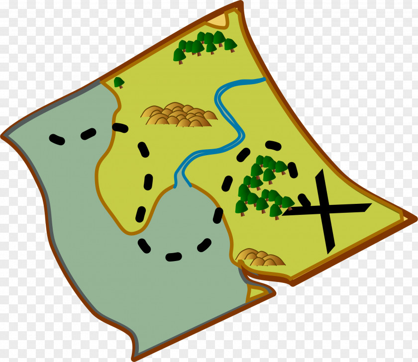 Campsite Treasure Map Road Clip Art PNG