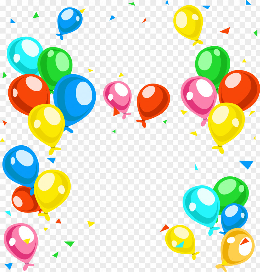 Debris Cartoon Balloons Festival Balloon Greeting Card Birthday Download PNG