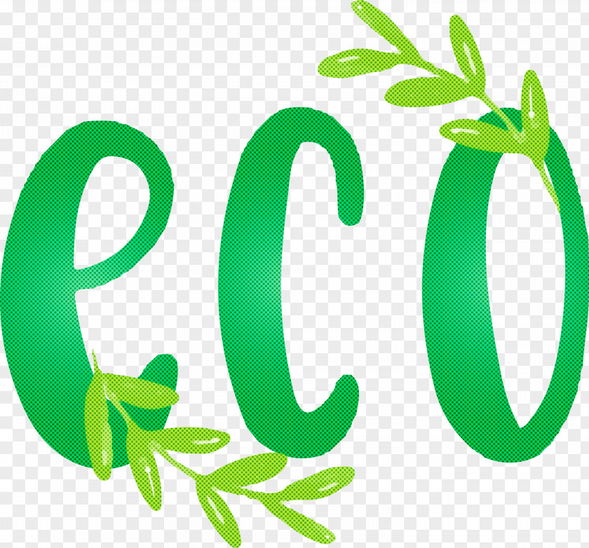 Earth Day ECO Green PNG