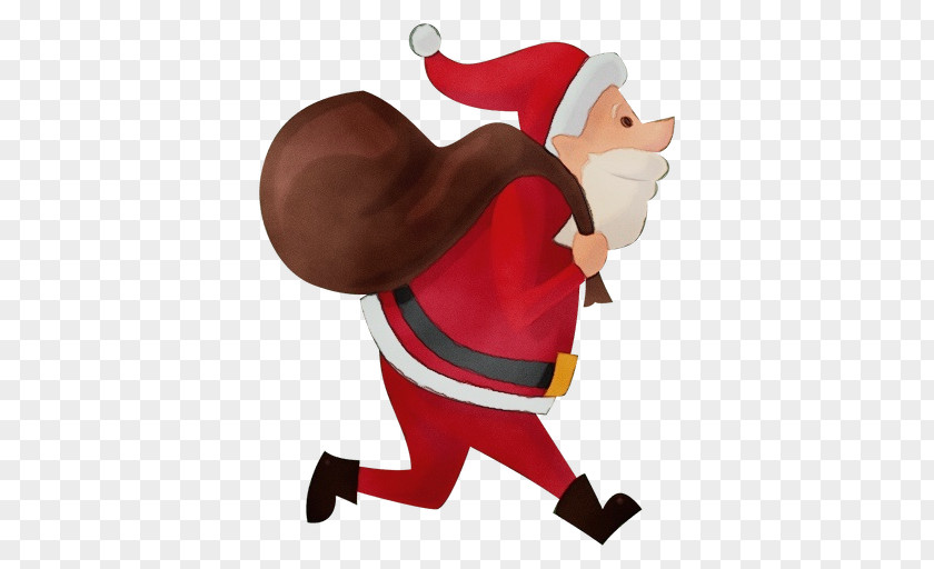 Figurine Mascot Santa Claus PNG