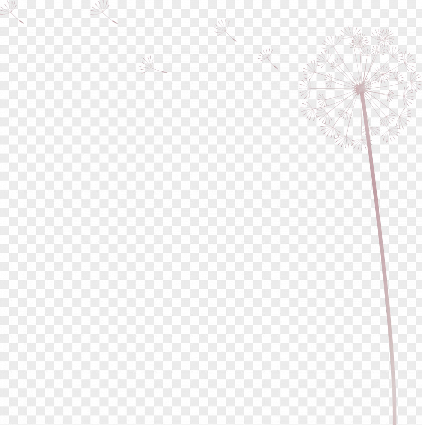 Flower Tree Line Meter Font PNG