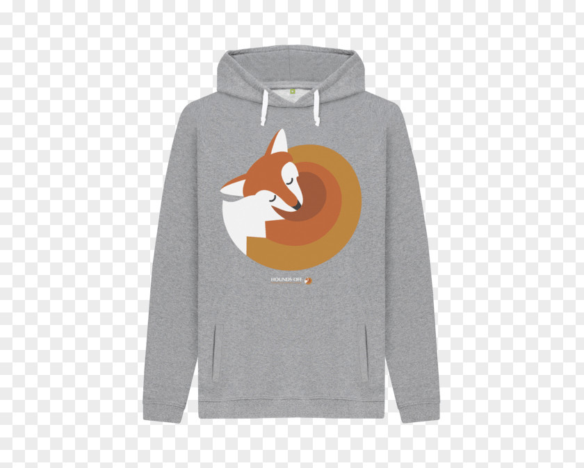 Fox Sleeping Hoodie T-shirt Organic Cotton Sweater Sleeve PNG