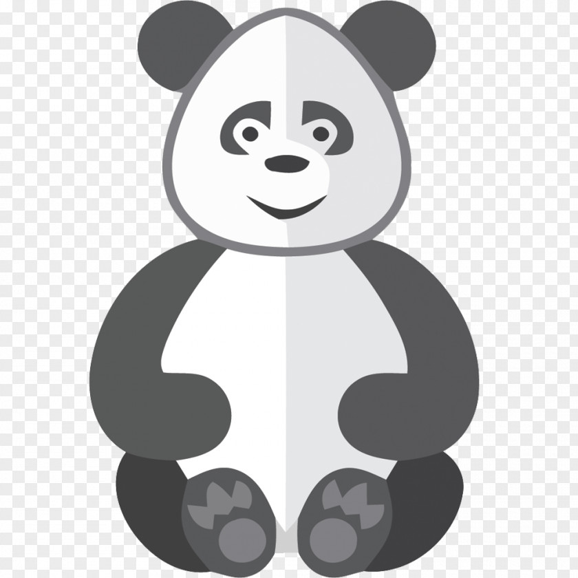 Hand-painted Panda Vector Material Giant Euclidean Icon PNG