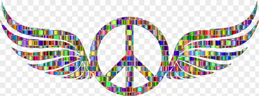 Mosaic Peace Symbols PNG