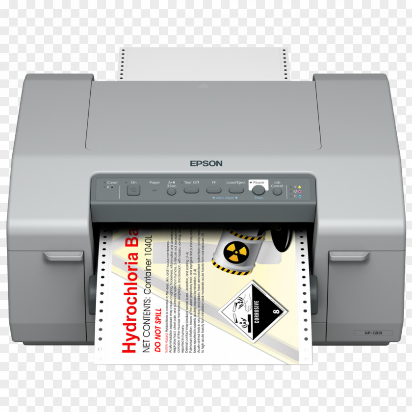 Printer Label Epson Ink Cartridge PNG