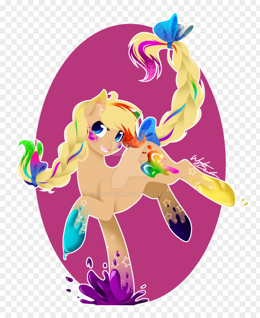 Rainbow Painting Pony Fan Art DeviantArt Fandom PNG