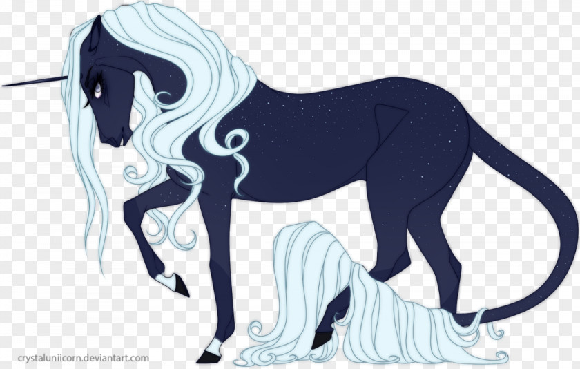 Starry Night Mustang Pony Commission Line Art PNG
