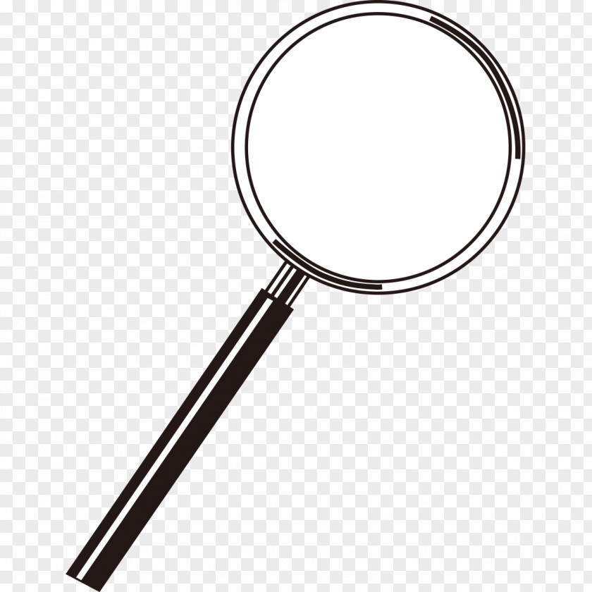 Black And White Magnifying Glass Pattern Euclidean Vector PNG