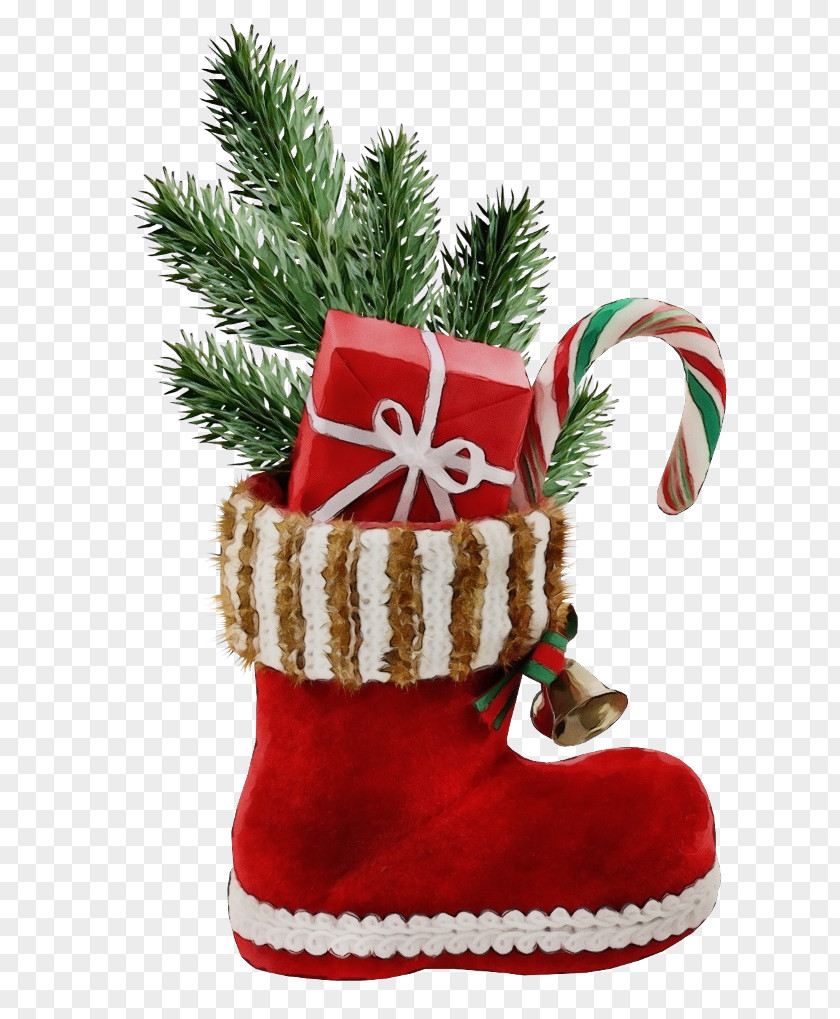 Fir Interior Design Christmas Stocking PNG