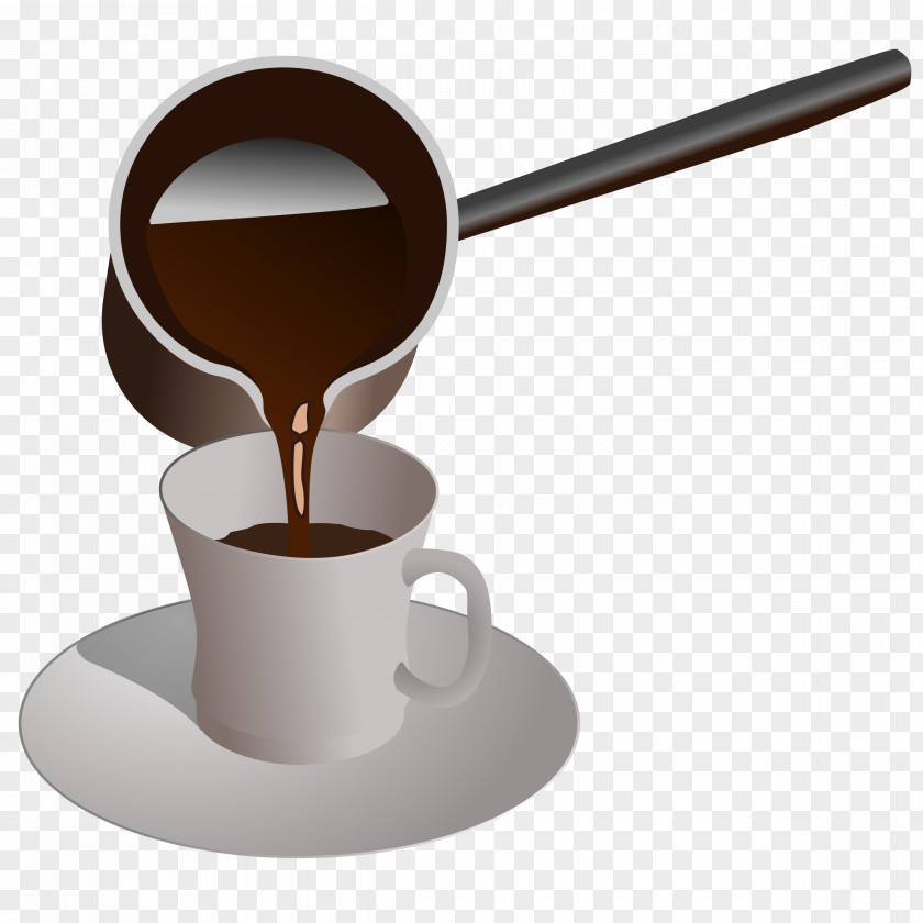 Pouring Turkish Coffee Cappuccino Tea Cuisine PNG