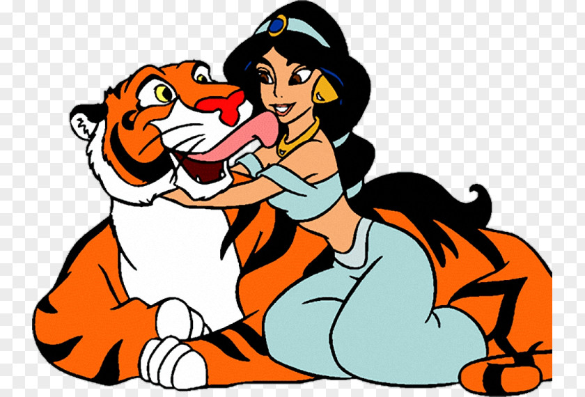 Tiger Princess Jasmine Rajah Genie Clip Art PNG