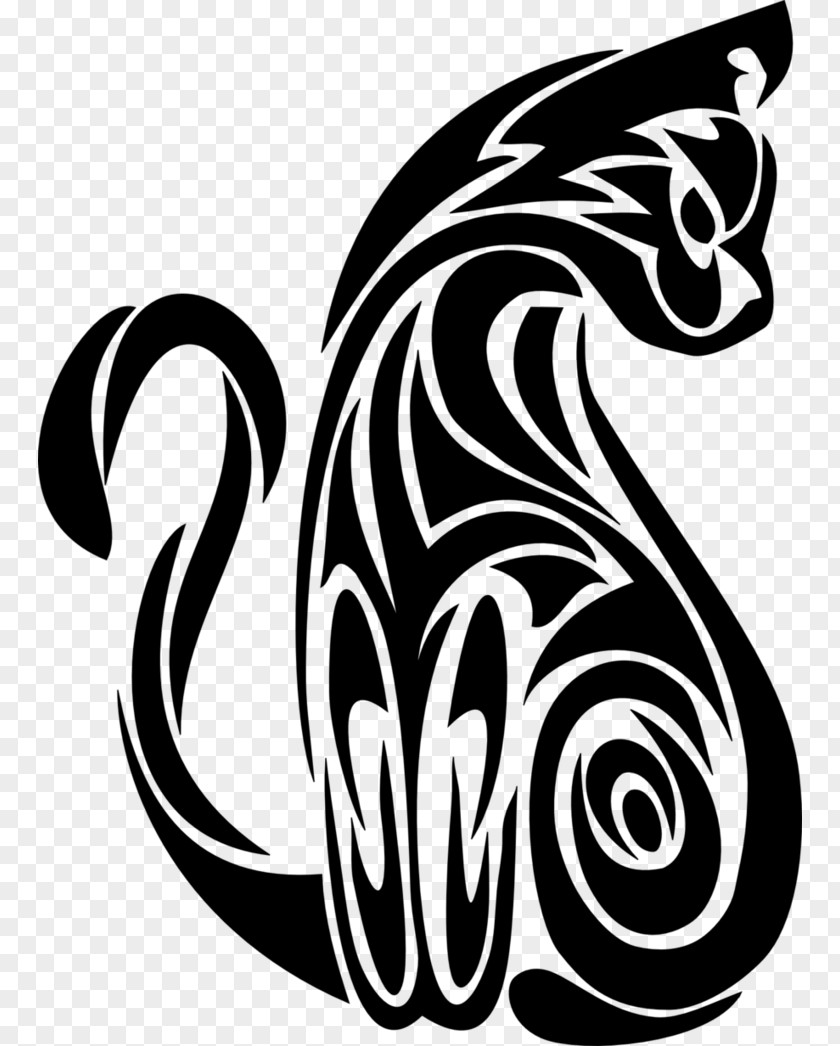 TRIBAL ANIMAL Art Decal Sticker PNG