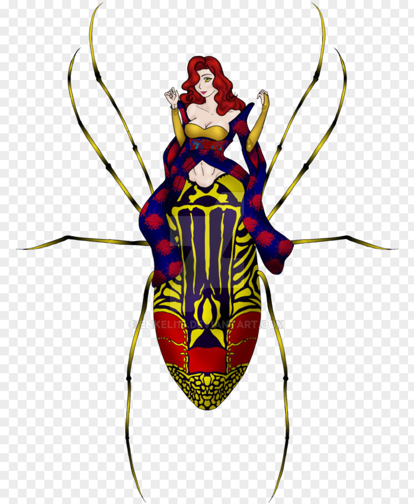 Orb Weaver Spider Insect Costume Design Clip Art PNG
