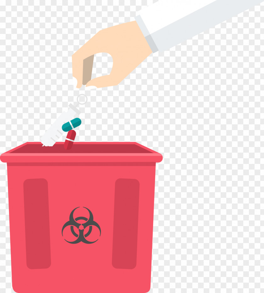 Throw Garbage Medical Waste Rubbish Bins & Paper Baskets Sharps PNG