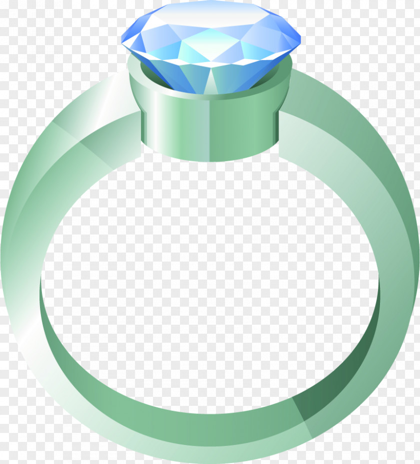 Hand-painted Blue Diamond. Wedding Ring Diamond Marriage PNG