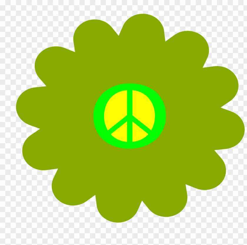 Peace Symbol Flower Power Clip Art PNG