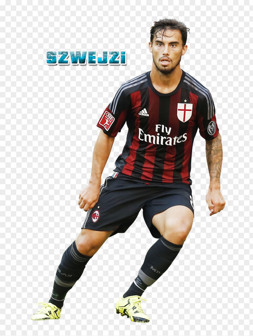 Suso A.C. Milan Jersey Football Player PNG