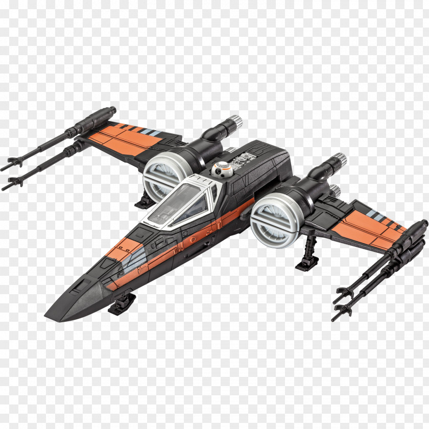 X Wing Poe Dameron X-wing Starfighter Star Wars Plastic Model Revell PNG