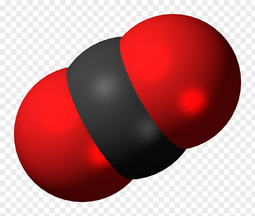 3d Carbon Dioxide Chemistry Molecule Space-filling Model Chemical Compound PNG