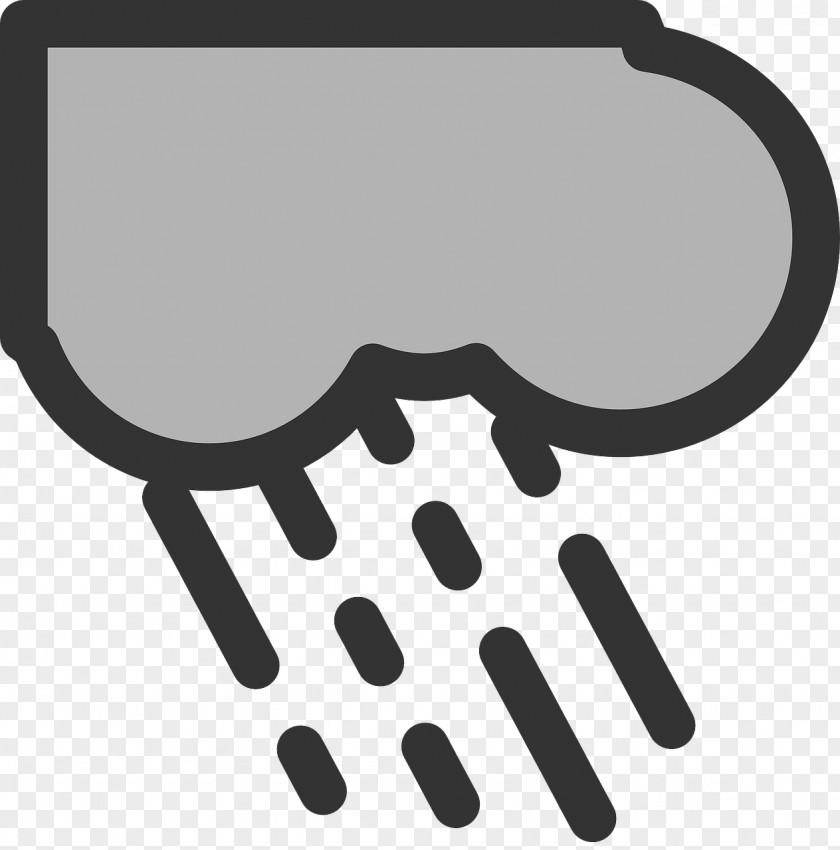 Cloud With Rain Windows Metafile Clip Art PNG