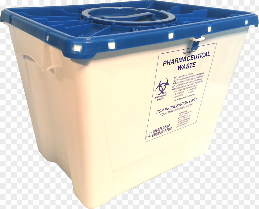Container Sharps Waste Plastic Medical Rubbish Bins & Paper Baskets Management PNG