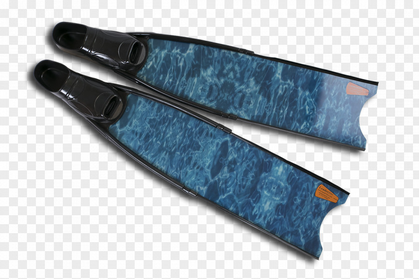 Leaderfins Diving & Swimming Fins Glass Fiber Blue Camouflage PNG