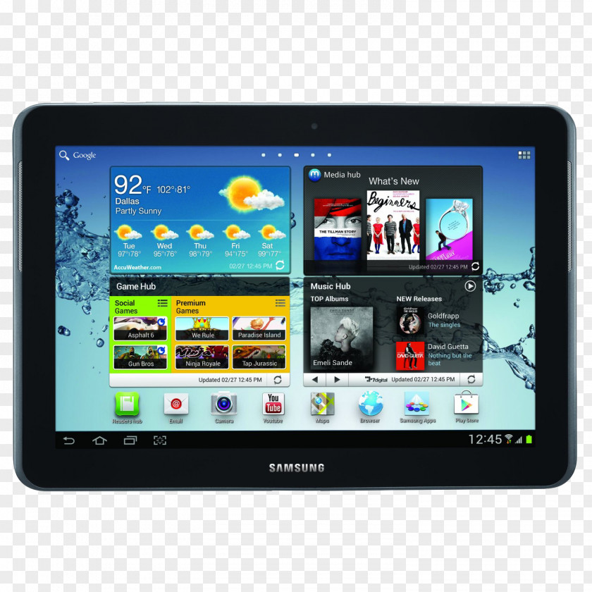 Tablet Samsung Galaxy Tab 2 10.1 7.0 Note PNG