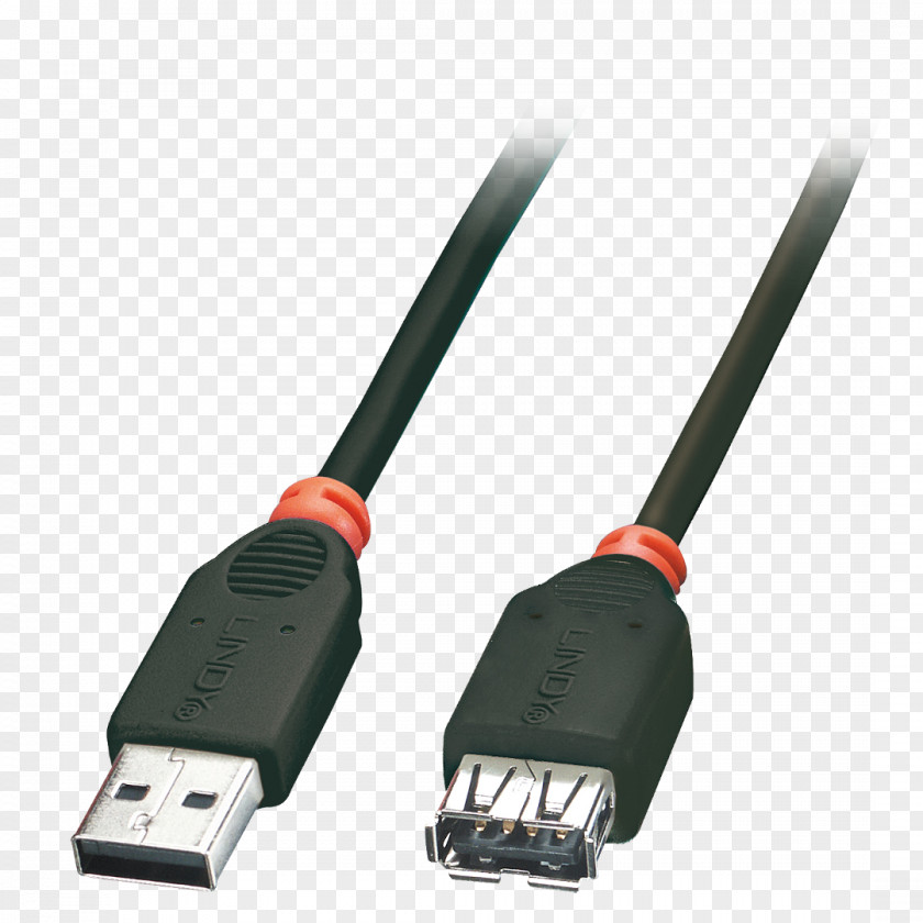USB 3.0 Extension Cords Electrical Cable Lindy Electronics PNG