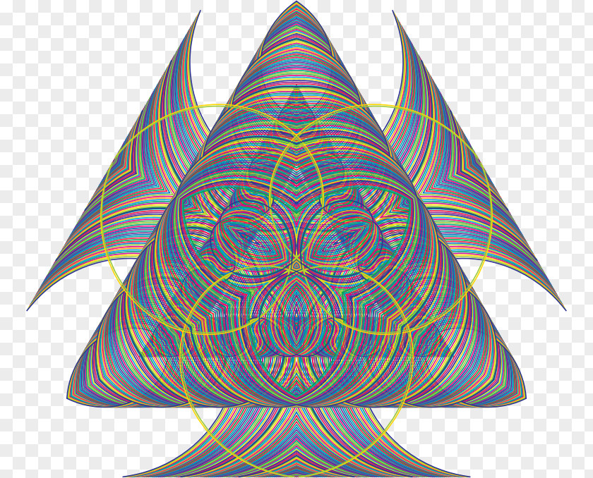 Decorative Waves Symmetry Purple Pattern PNG