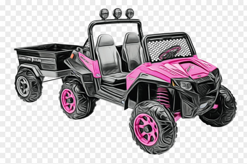 Electric Vehicle Magenta Pink Background PNG