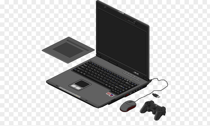 Laptop Netbook Computer Hardware Pixel Art Personal PNG