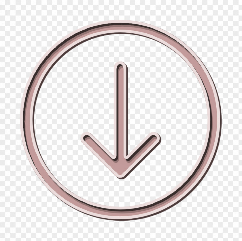 Basic UI Icon Download Arrow Down PNG