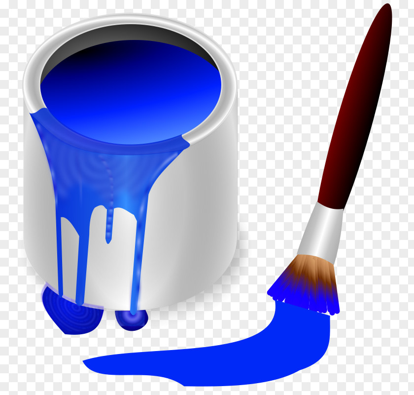 Bucket Paint Mop Clip Art PNG