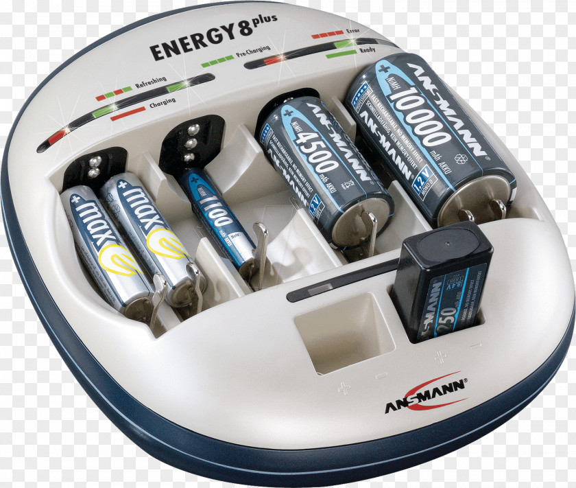 Battery Charger Nickel–metal Hydride Nine-volt Nickel–cadmium AAA PNG