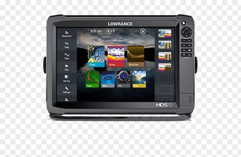 Lowrance Electronics Chartplotter Fish Finders Display Device Touchscreen PNG