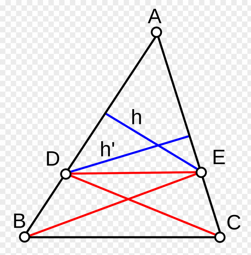 Triangle Intercept Theorem Thales's Pythagorean PNG