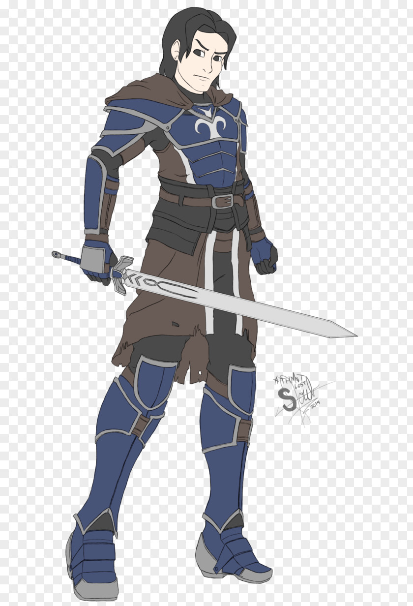 Warrior Cartoon Weapon Costume Character PNG
